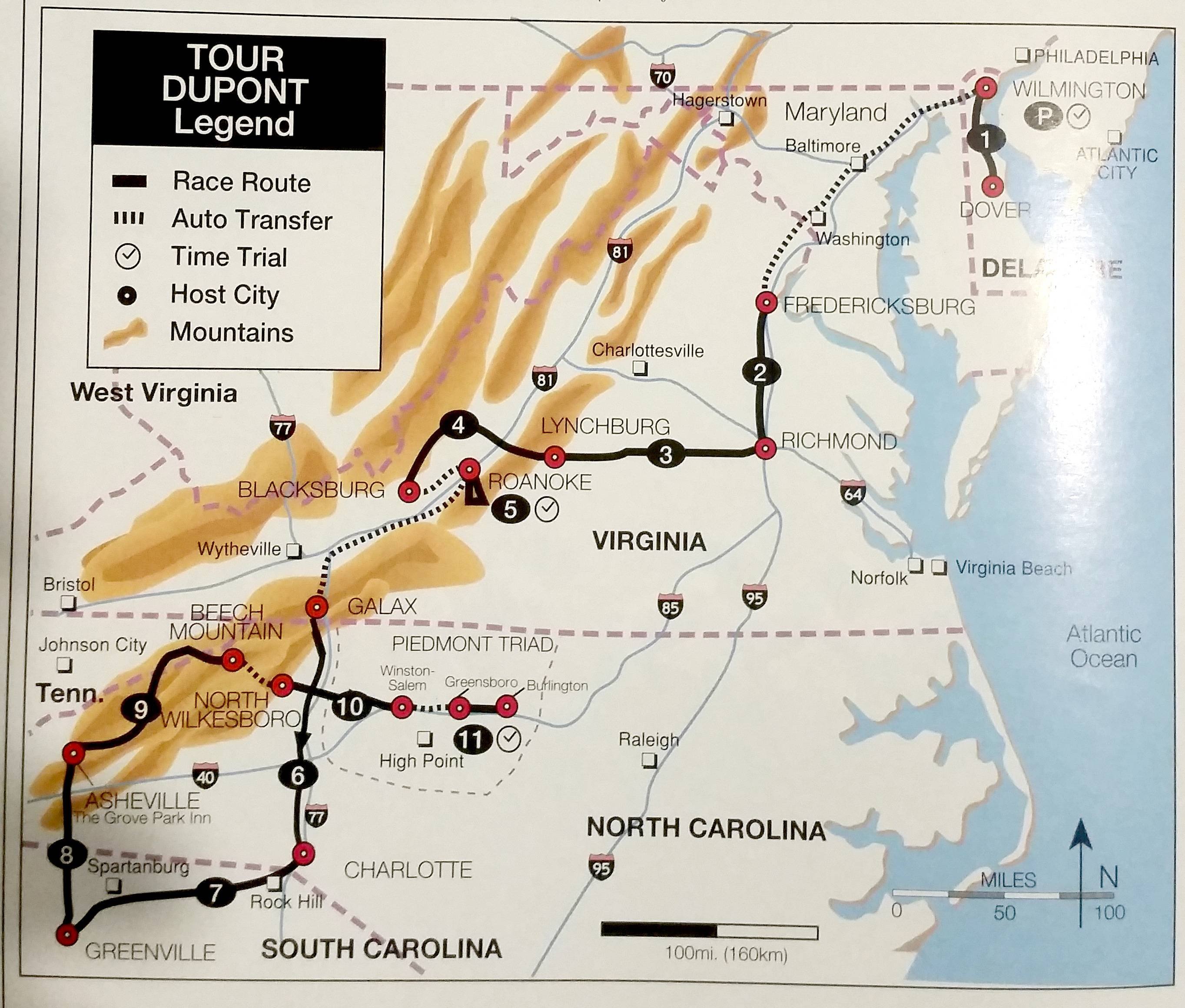 1995 route overview