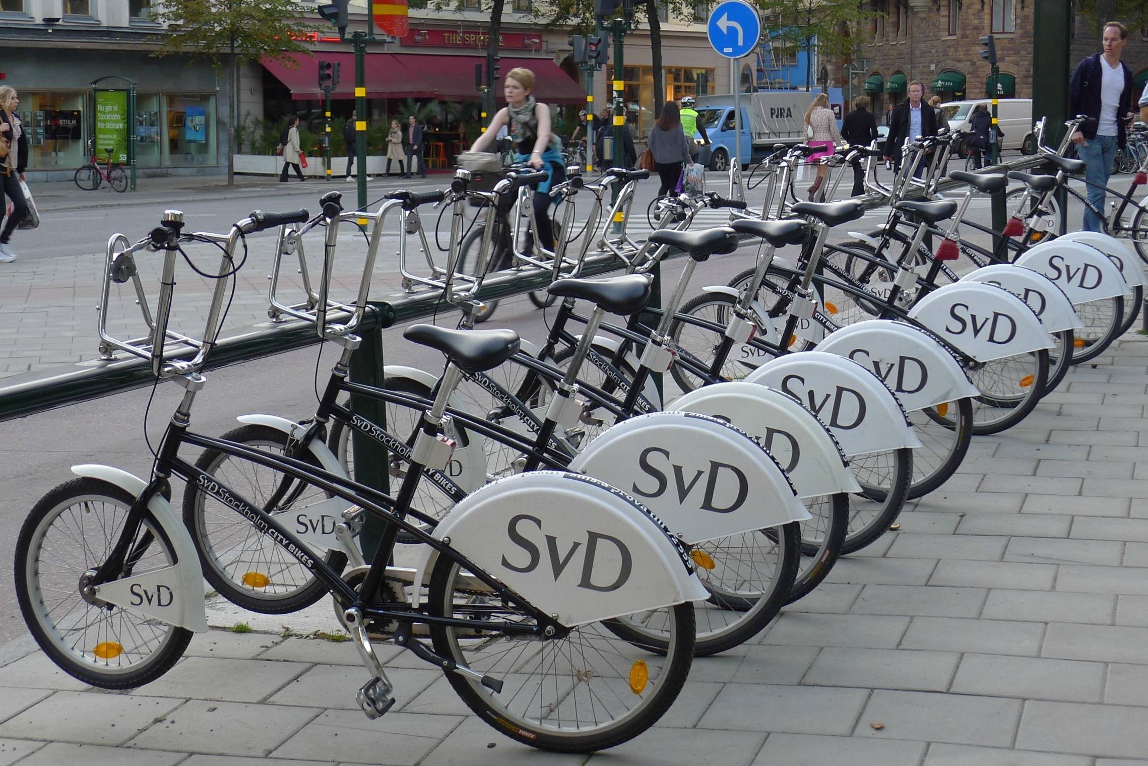 Municipal bicycle-rental station