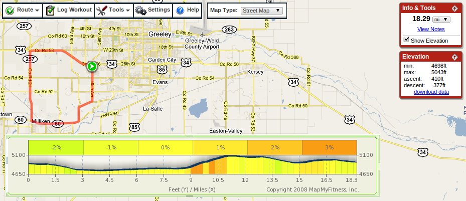 MapMyRide screenshot