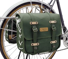 velo orange ostrich panniers on bike